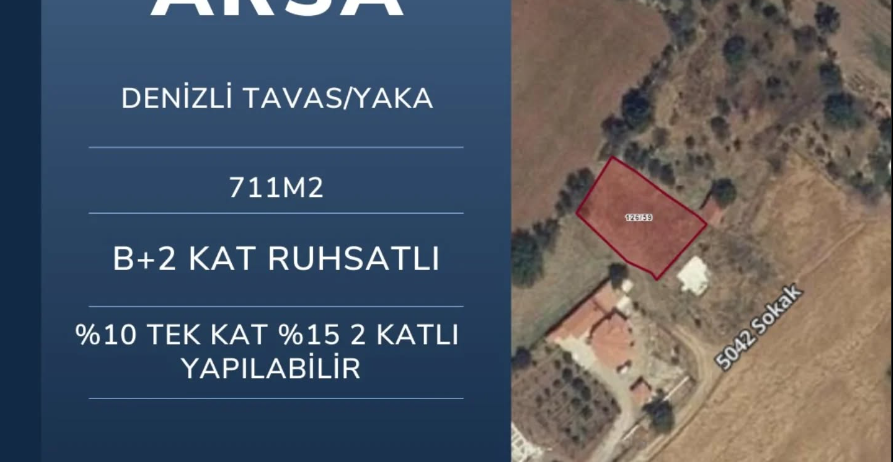 TAVAS/YAKA SATILIK ARSA